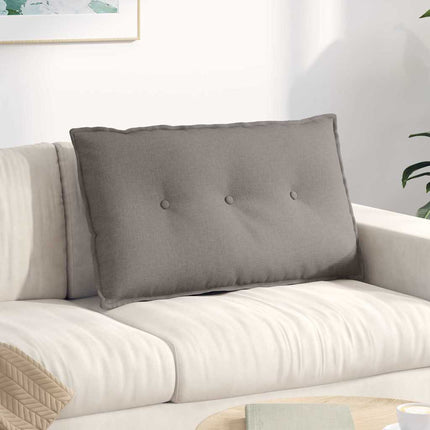 Ryggkudde Taupe 80 x 19 x 50 cm tyg