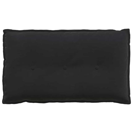 Ryggkudde Svart 80 x 50 cm Kordread tyg