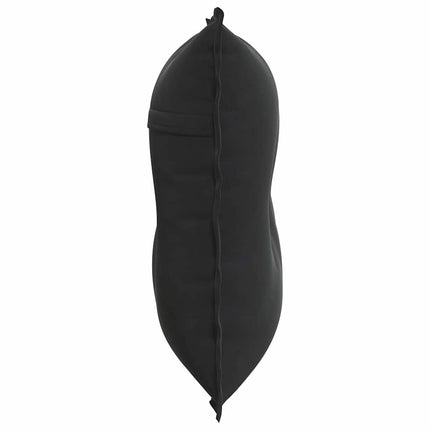 Ryggkudde Svart 80 x 50 cm Kordread tyg