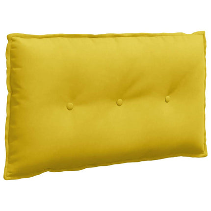Ryggkudde Gul 80 x 50 cm Kordread tyg