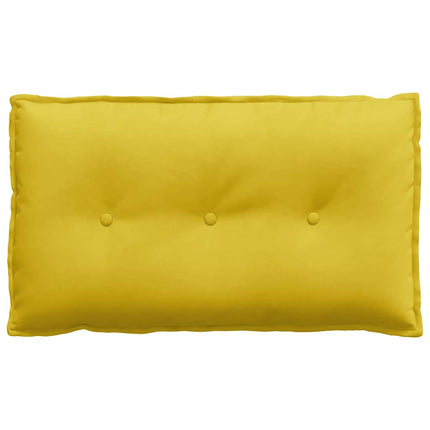 Ryggkudde Gul 80 x 50 cm Kordread tyg