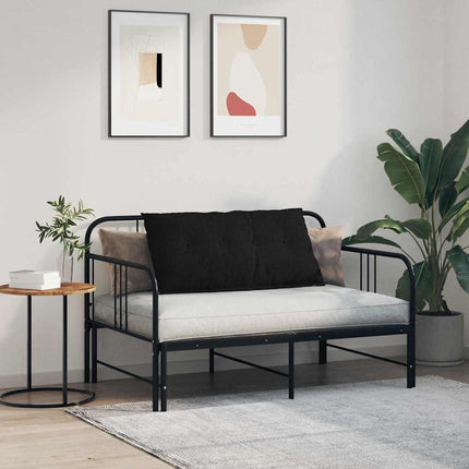 Ryggkudde Svart 100 x 19 x 50 cm tyg
