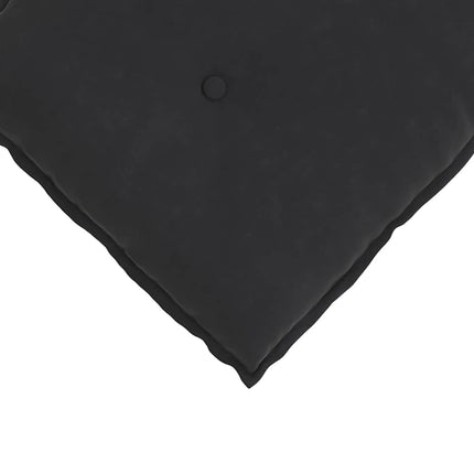 Ryggkudde Svart 100 x 50 cm Kordread tyg