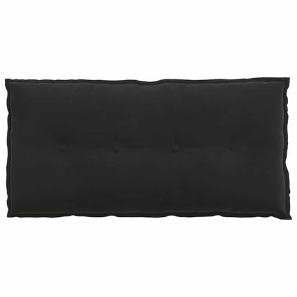 Ryggkudde Svart 100 x 50 cm Kordread tyg
