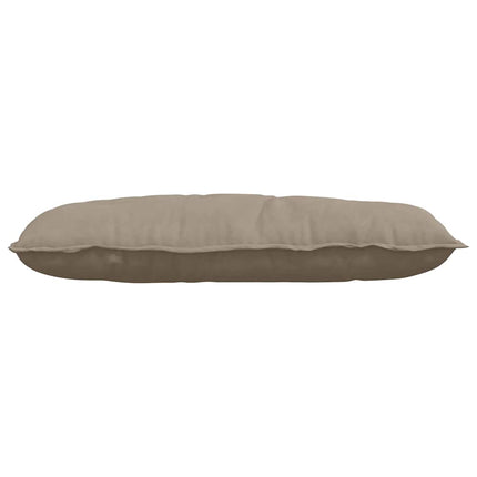 Ryggkudde Taupe 100 x 50 cm Mikrofiber Tyg