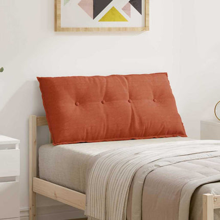 Ryggkudde Röd orange 100 x 50 cm Kordread tyg