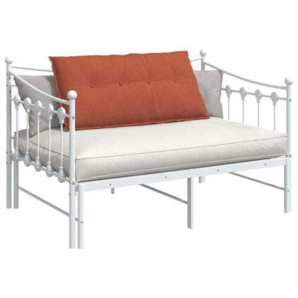 Ryggkudde Röd orange 100 x 50 cm Kordread tyg