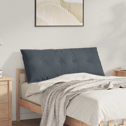 Ryggkudde Mörkgrå 120 x 50 cm Kordread tyg