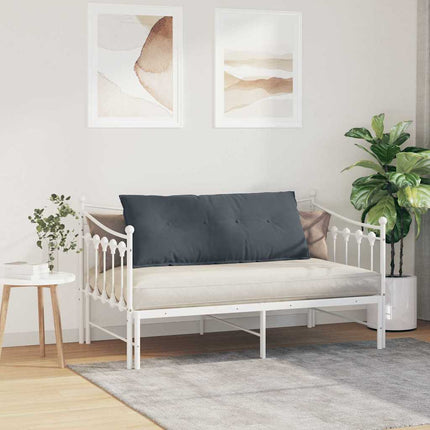 Ryggkudde Mörkgrå 120 x 50 cm Kordread tyg