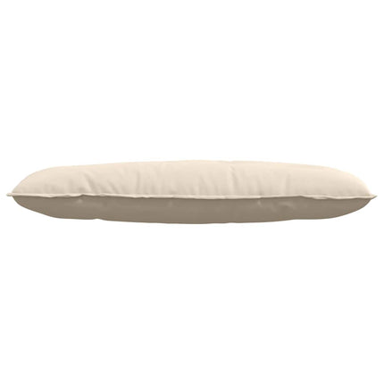 Ryggkudde Beige 120 x 50 cm Mikrofiber Tyg