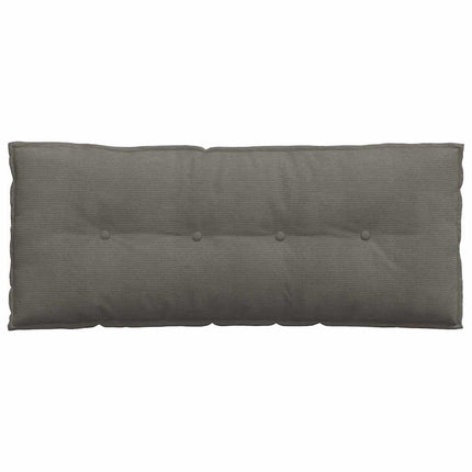 Ryggkudde Ljusgrå 120 x 50 cm Kordread tyg