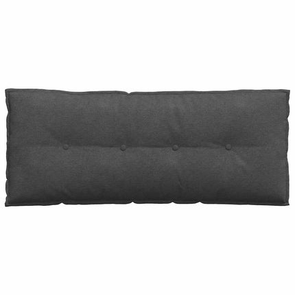 Ryggkudde Mörkgrå 120 x 50 cm Kordread tyg