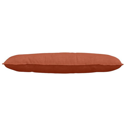 Ryggkudde Röd orange 120 x 50 cm Kordread tyg