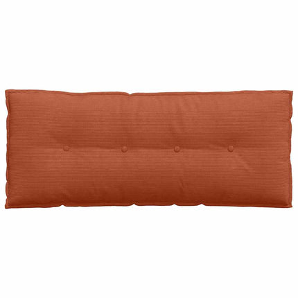 Ryggkudde Röd orange 120 x 50 cm Kordread tyg