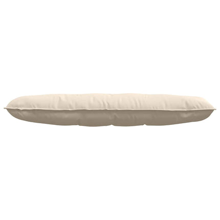 Ryggkudde Beige 140 x 50 cm Mikrofiber Tyg