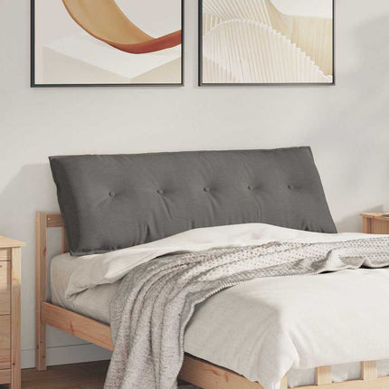 Ryggkudde Ljusgrå 140 x 50 cm Kordread tyg