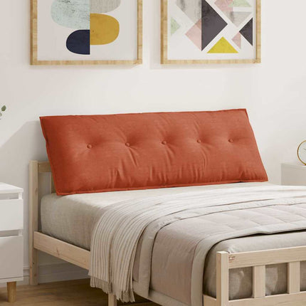 Ryggkudde Röd orange 140 x 50 cm Kordread tyg