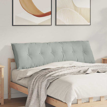 Ryggkudde Ljusgrå 160 x 50 cm Kordread tyg