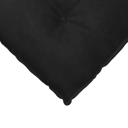 Ryggkudde Svart 160 x 50 cm Kordread tyg