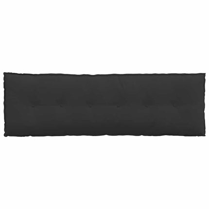 Ryggkudde Svart 160 x 50 cm Mikrofiber Tyg