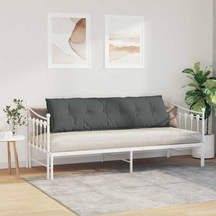 Ryggkudde Mörkgrå 180 x 19 x 50 cm tyg