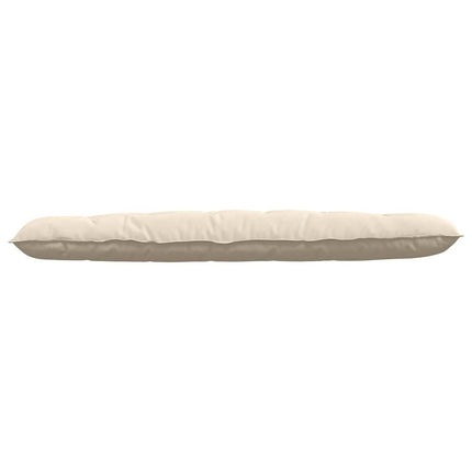 Ryggkudde Beige 180 x 50 cm Mikrofiber Tyg