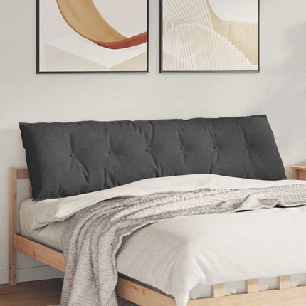 Ryggkudde Mörkgrå 180 x 50 cm Kordread tyg