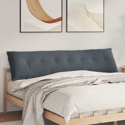 Ryggkudde Mörkgrå 200 x 50 cm Kordread tyg
