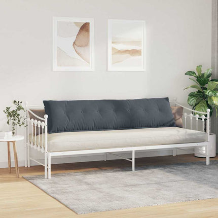 Ryggkudde Mörkgrå 200 x 50 cm Kordread tyg