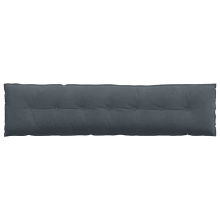 Ryggkudde Mörkgrå 200 x 50 cm Kordread tyg