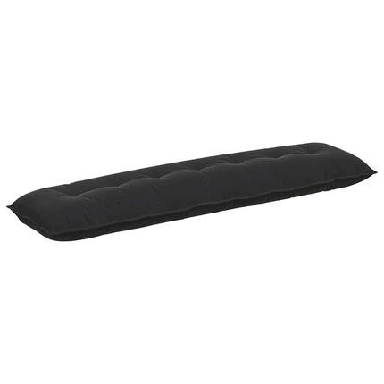 Ryggkudde Svart 200 x 50 cm Kordread tyg