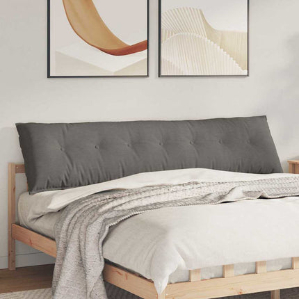 Ryggkudde Ljusgrå 200 x 50 cm Kordread tyg