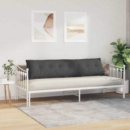 Ryggkudde Mörkgrå 200 x 50 cm Kordread tyg