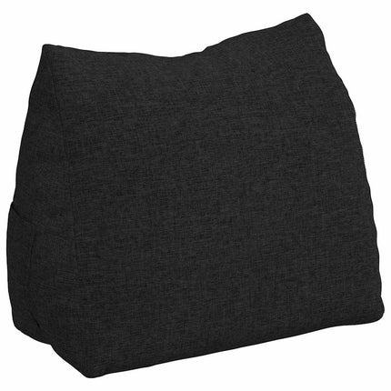 Ryggkudde Svart 45 x 20 x 35 cm tyg