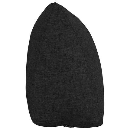 Ryggkudde Svart 45 x 20 x 35 cm tyg