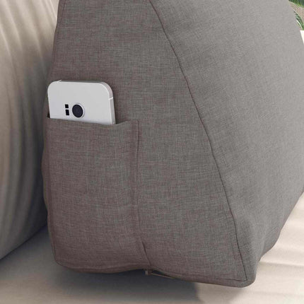 Ryggkudde Taupe 45 x 20 x 35 cm tyg