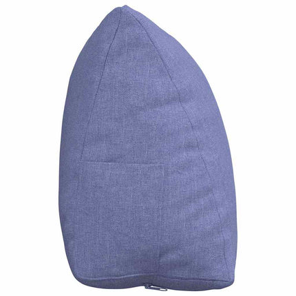 Ryggkudde Jeansblå 45 x 20 x 35 cm tyg