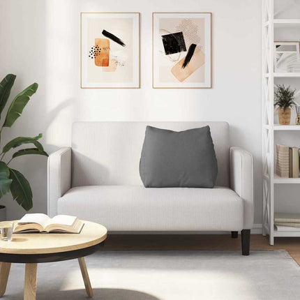 Ryggkudde Mörkgrå 60 x 20 x 50 cm tyg