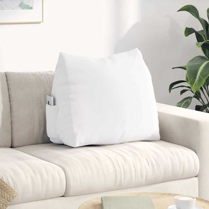 Ryggkudde Vit 60 x 20 x 50 cm tyg
