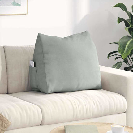 Ryggkudde Ljusgrå 60 x 20 x 50 cm Kordread tyg