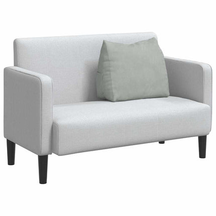 Ryggkudde Ljusgrå 60 x 20 x 50 cm Kordread tyg