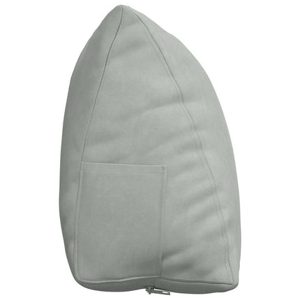 Ryggkudde Ljusgrå 60 x 20 x 50 cm Kordread tyg