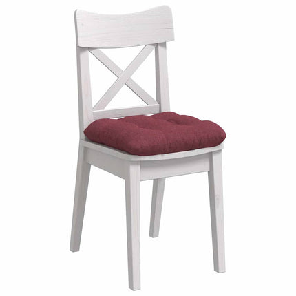 Sittkuddar 4 pcs Vinröd 40 x 40 x 12 cm tyg
