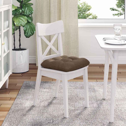 Sittkuddar 4 pcs Brun 40 x 40 x 12 cm tyg