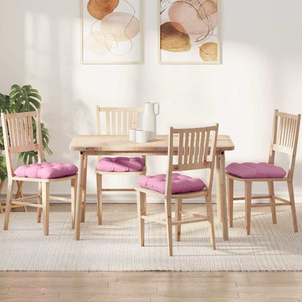 Sittkuddar 4 pcs Rosa 40 x 40 x 12 cm tyg