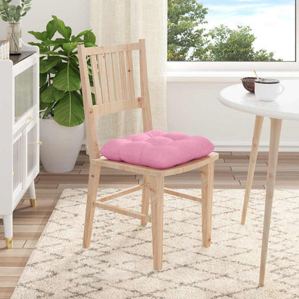 Sittkuddar 4 pcs Rosa 40 x 40 x 12 cm tyg