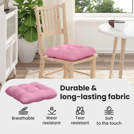 Sittkuddar 4 st Tyg Rosa 40 x 40 x 12 cm