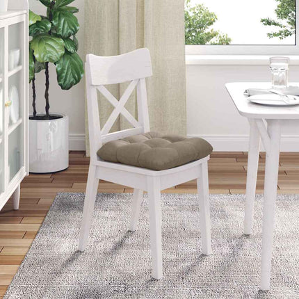 Sittkuddar 4 pcs Taupe 40 x 40 cm Mikrofiber Tyg
