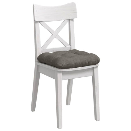 Sittkuddar 4 pcs Ljusgrå 40 x 40 cm Kordread tyg