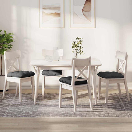 Sittkuddar 4 pcs Mörkgrå 40 x 40 cm Kordread tyg